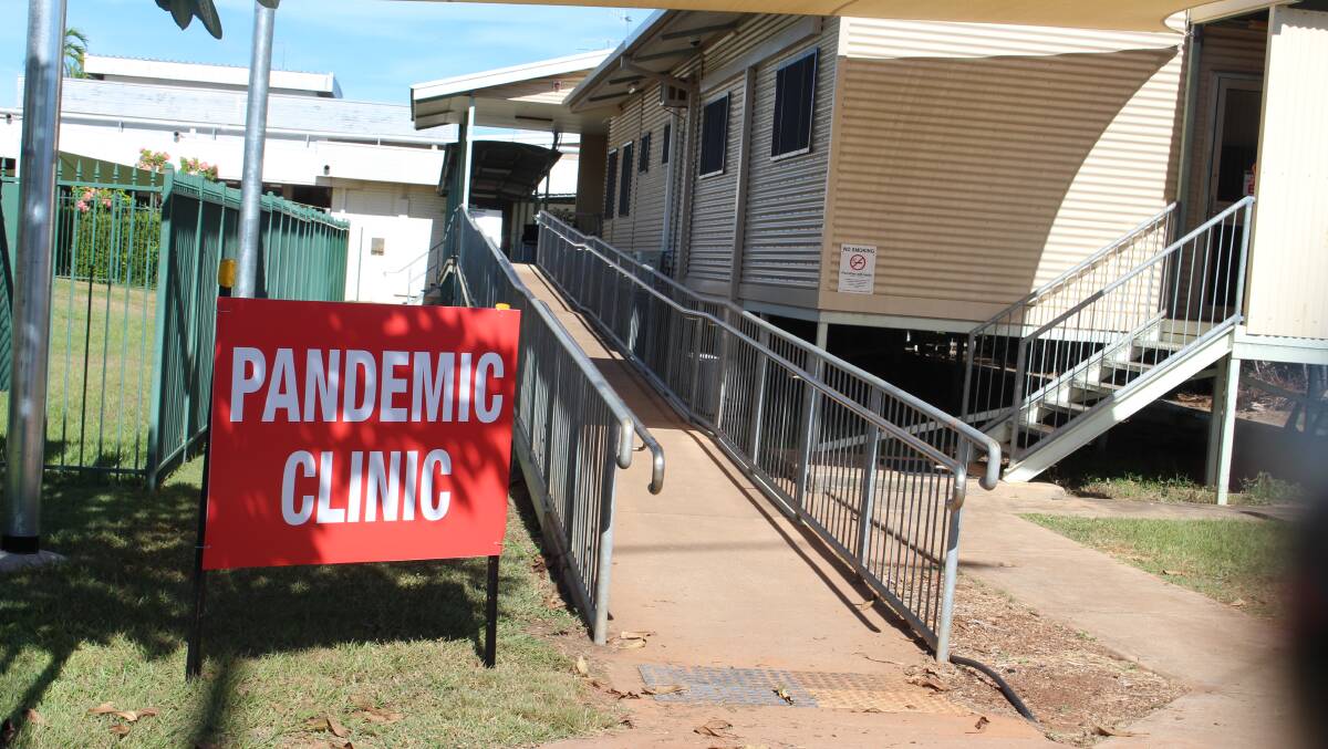 The Katherine pandemic clinic opened at the Katherine Hospital on Friday.