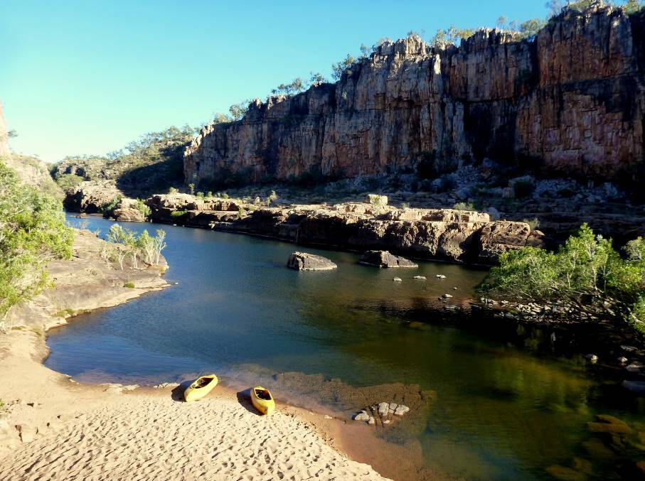 EXPLORATION OPTIONS: Nitmiluk National Park boasts a special landscape and there are plenty of ways to get out and explore it properly, from the slow and steady pace of a canoe to the exhilaration of a helicopter tour.