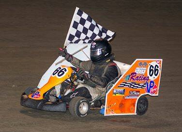 Darren Holt from Katherine took out the NT dirt kart title again. Pictures: Sphynx Photography.