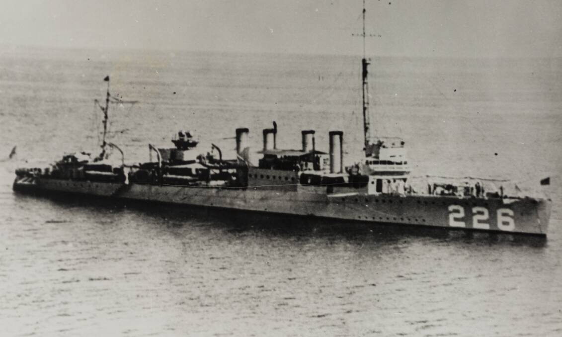 The USS Peary, a destroyer moored in Darwin Harbour, was sunk by Japanese bombs during the Bombing of Darwin in 1942.