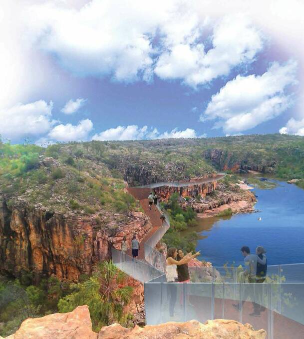 NOT SO SOON: Senator Nigel Scullion believes the $10 million has already been allocated to the Nitmiluk gorge Skywalk project.