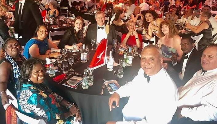 HAPPY NIGHT: It was a happy night for the Jawoyn Association, Tom Curtain and Katherine tourism. Picture: supplied.