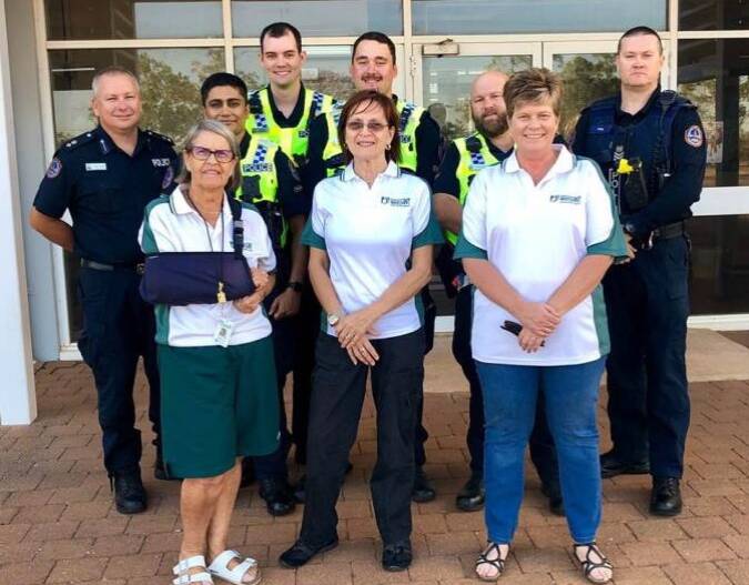 Police, including members from Katherine, Road Policing Command and the Mounted Unit, teamed up with Neighbourhood Watch NT, Katherine Town Council and Public Housing Safety Officers.