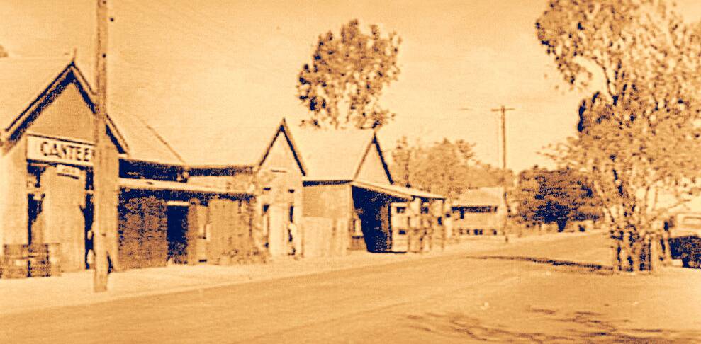 LOTS IN A NAME: Katherine's dusty main street in the war years of 1943, lots has changed since settlement. Picture: supplied.