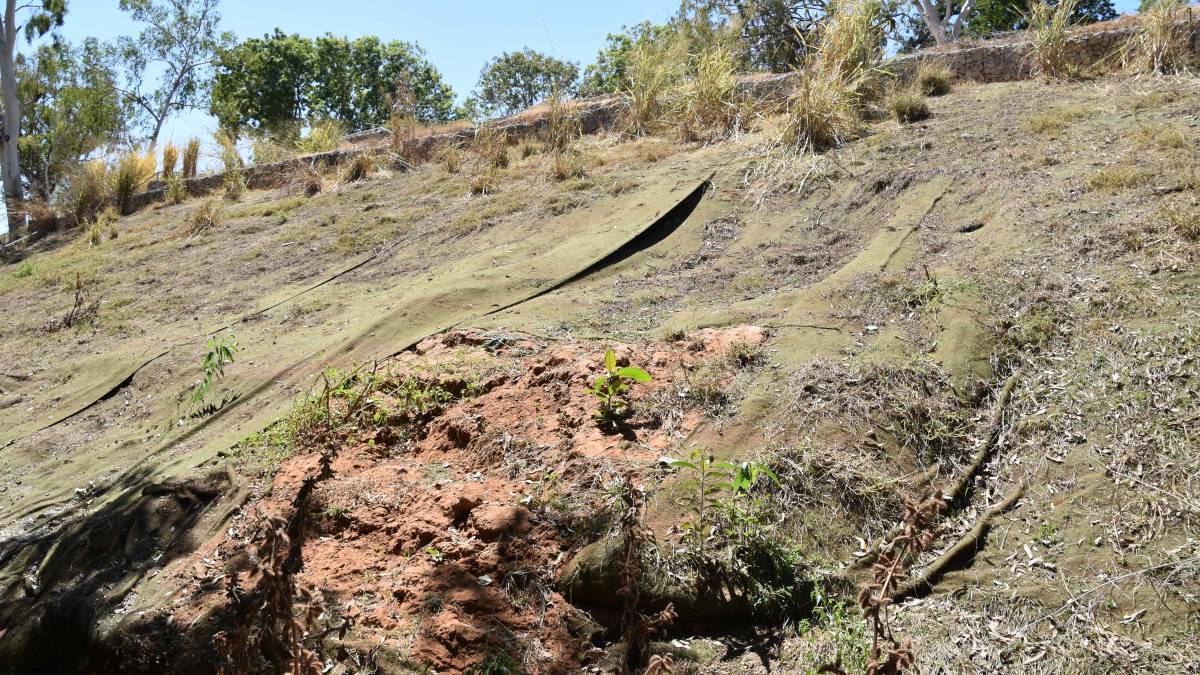 Erosion was discovered after the previous wet season.