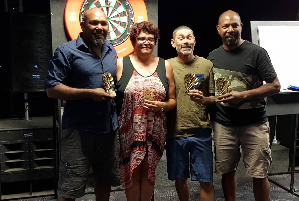 Winners of the darts' wet season competition, the Phantoms. Picture: supplied.