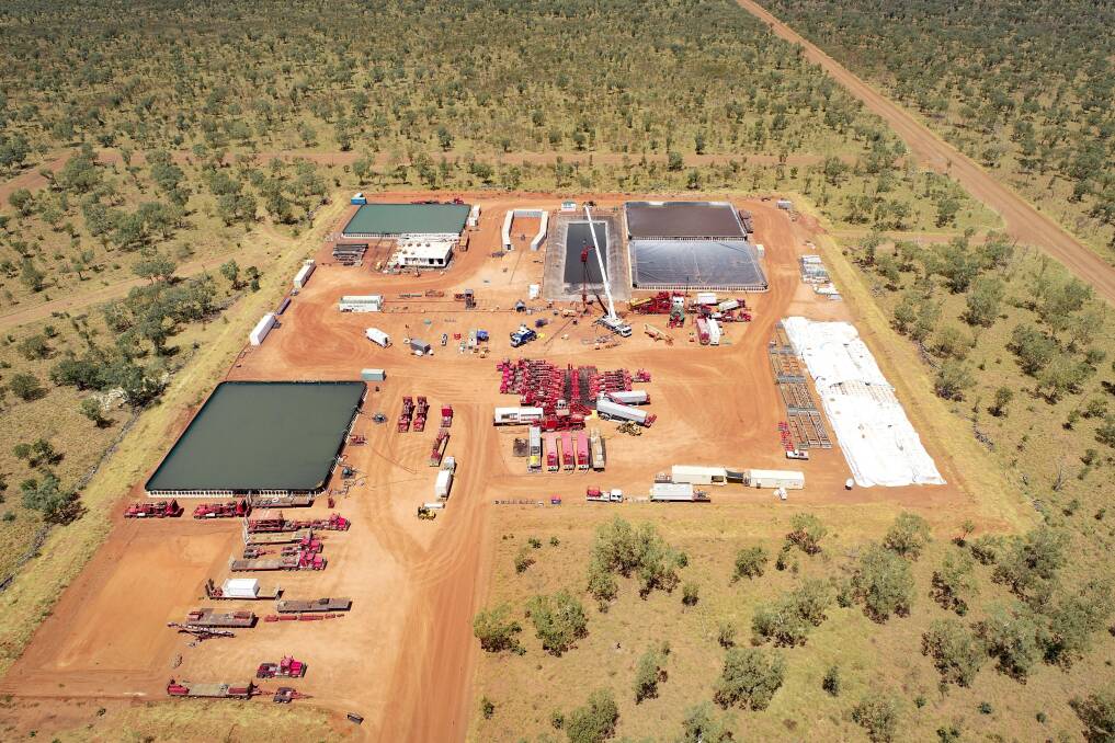 The Kyalla well site near Daly Waters. Picture: Origin Energy.