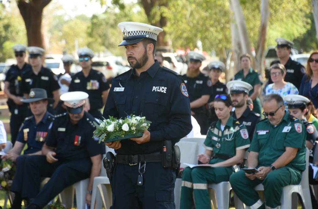 Police Remembrance Day in Katherine last year.