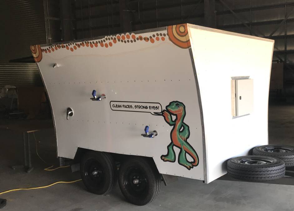 The MKII Interactive Water Trailer uses play and interactive games to teach children about the importance of hygiene.