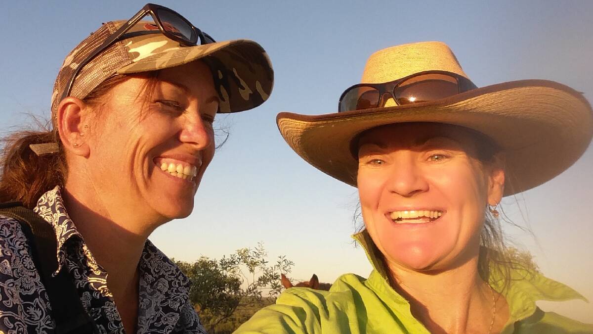 Tash Walker and Tiani Cook, Suplejack Downs Station, Alice Springs, are riding 1000km to Darwin.