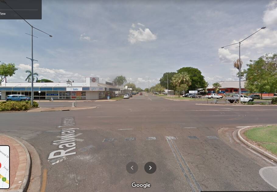 The alleged hit and run happened last night at the intersection of Katherine Terrace and Lindsay Street. Picture: Google Maps.