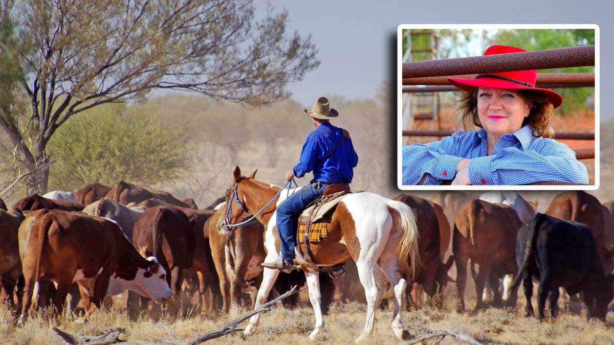 Gina Rinehart (inset) is selling off another big chunk of her pastoral holdings and much of the former Kidman cattle empire along with it.