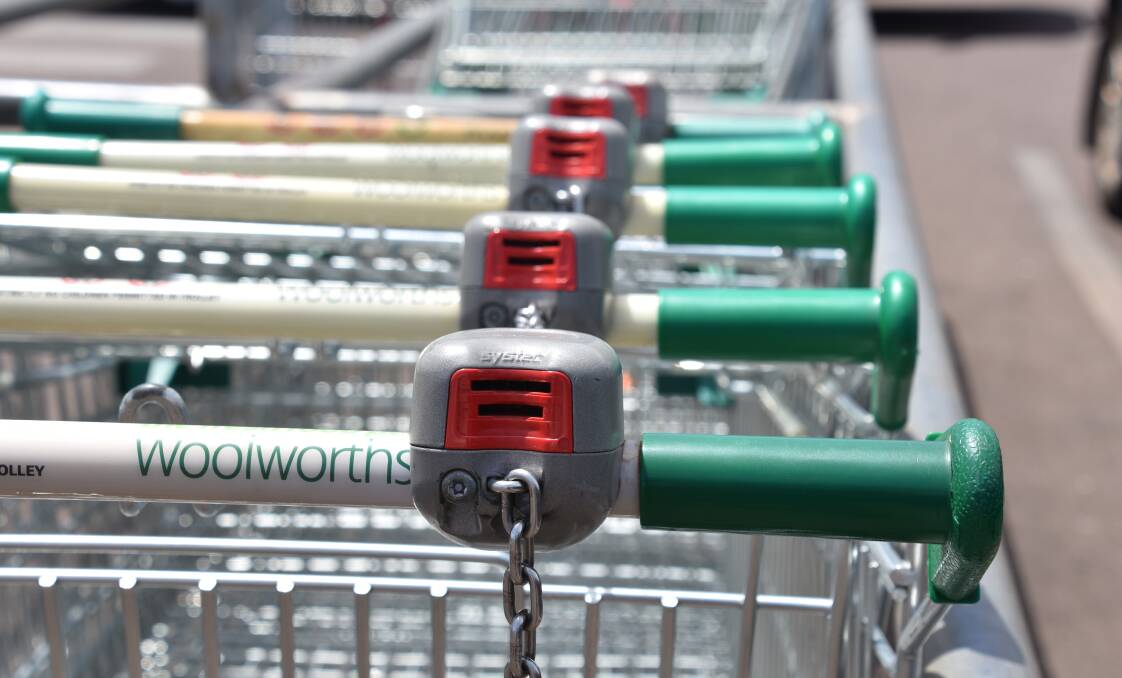 Woolworths in Katherine provide plastic tokens on request so shoppers can avoid being asked for their dollar coin when returning trolleys.