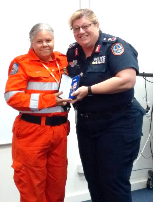 Kathy Skuse with Assistant Commissioner, Narelle Beer.