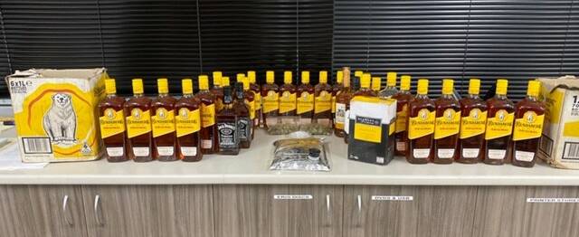It was a rum sort of night for booze smugglers. Picture: NT Police.