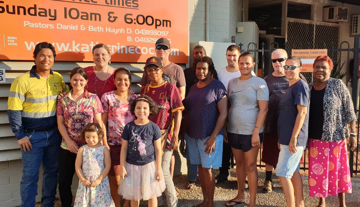 Members of the Katherine Christian Outreach Centre prepare to serve breakfast to Katherine for a whole week. Picture: supplied.