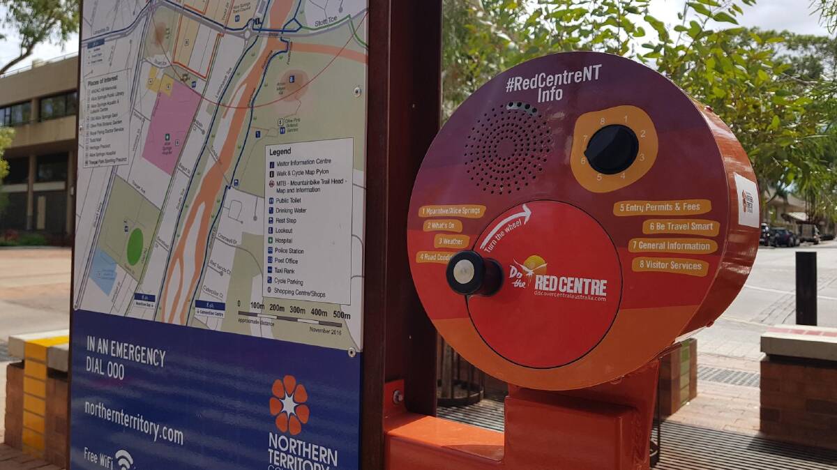 Audio signs provide tourist information, especially outside mobile phone coverage areas.