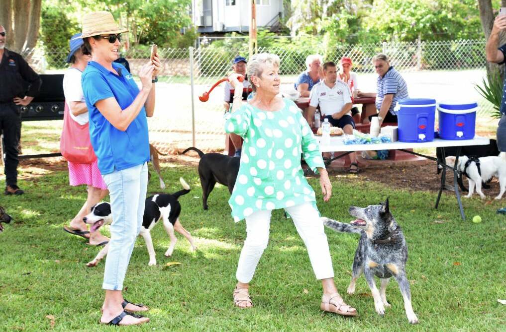 Mayor Fay Miller officially opened the town's first dog park in late January.