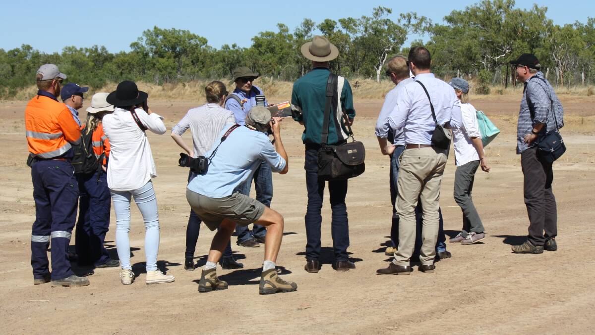 MEDIA TOUR: An invited group of media visited the controversial Amungee well this week.
