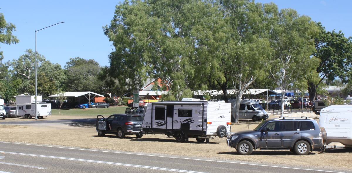 The grey nomads are leaving Katherine with the arrival of hot weather, 38 degrees on Sunday.