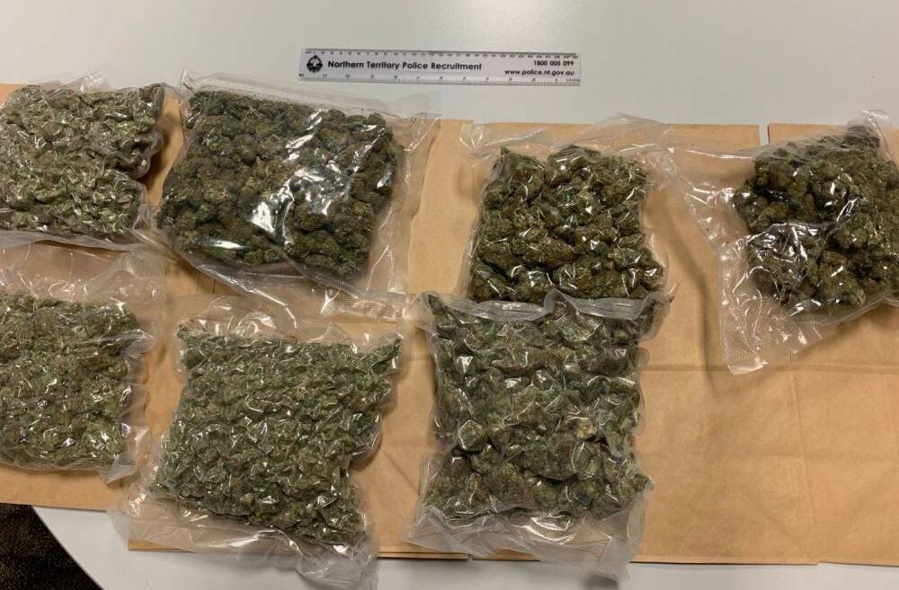 Police claim to have seized this haul of cannabis near Tennant Creek. Picture: NT Police.