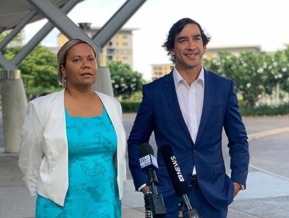 Johnathan Thurston with Selena Uibo. Picture: Instagram.