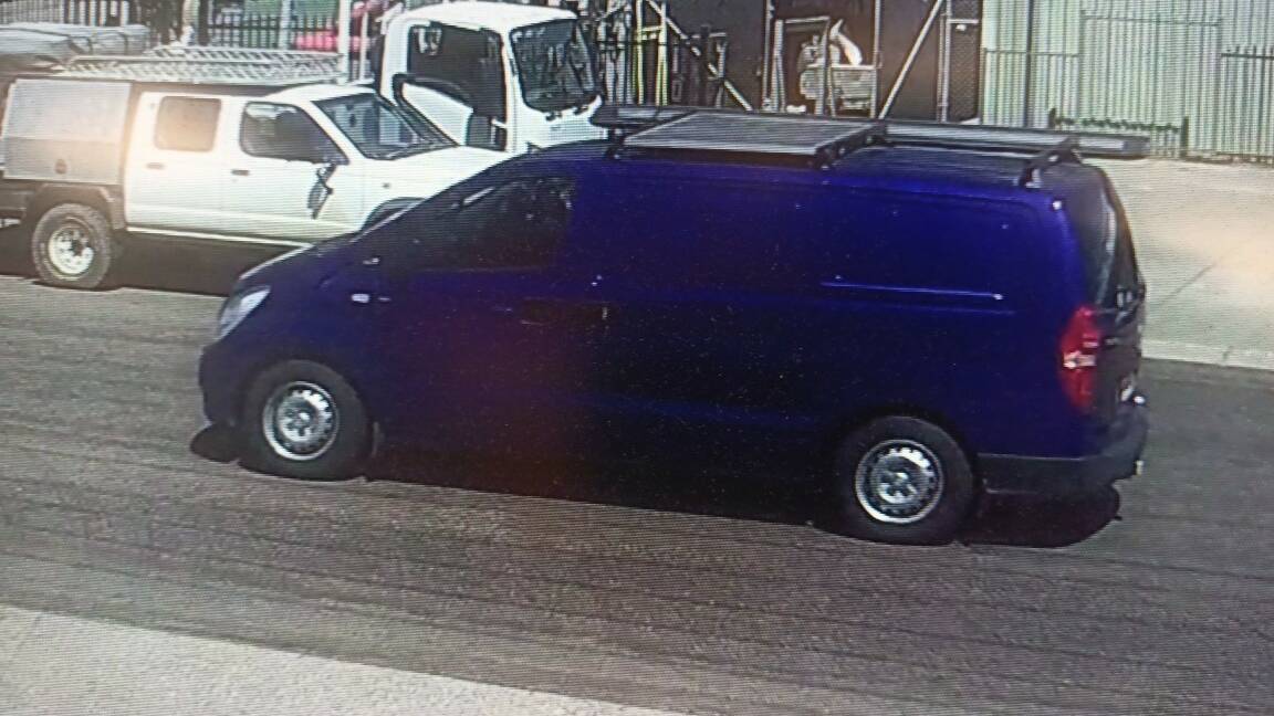 The driver of the vehicle may also be driving a blue Hyundai iLoad van.