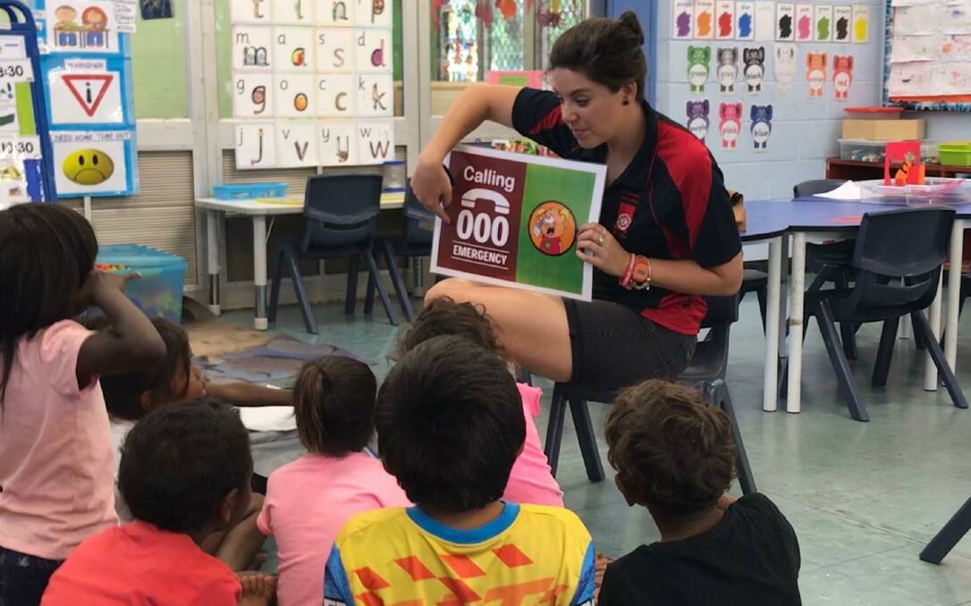 
As part of St John Ambulance NT’s free First Aid in Schools program, more than 100 primary and senior students at Beswick and Barunga Schools were trained in first aid and CPR last week. Pictures: St John Ambulance.