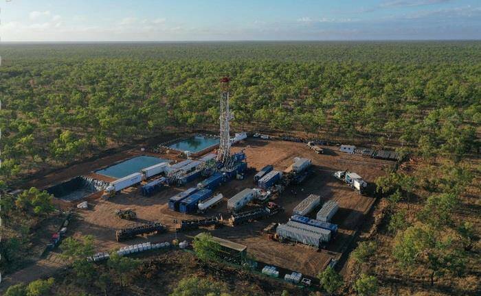 Empire Energy's Carpentaria-1 well in the Beetaloo. Picture: Empire Energy.
