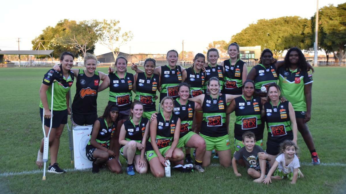 Tindal, playing against Katherine Camels, Katherine South and East Side, was one of the four women's teams taking part in last year's local competition.