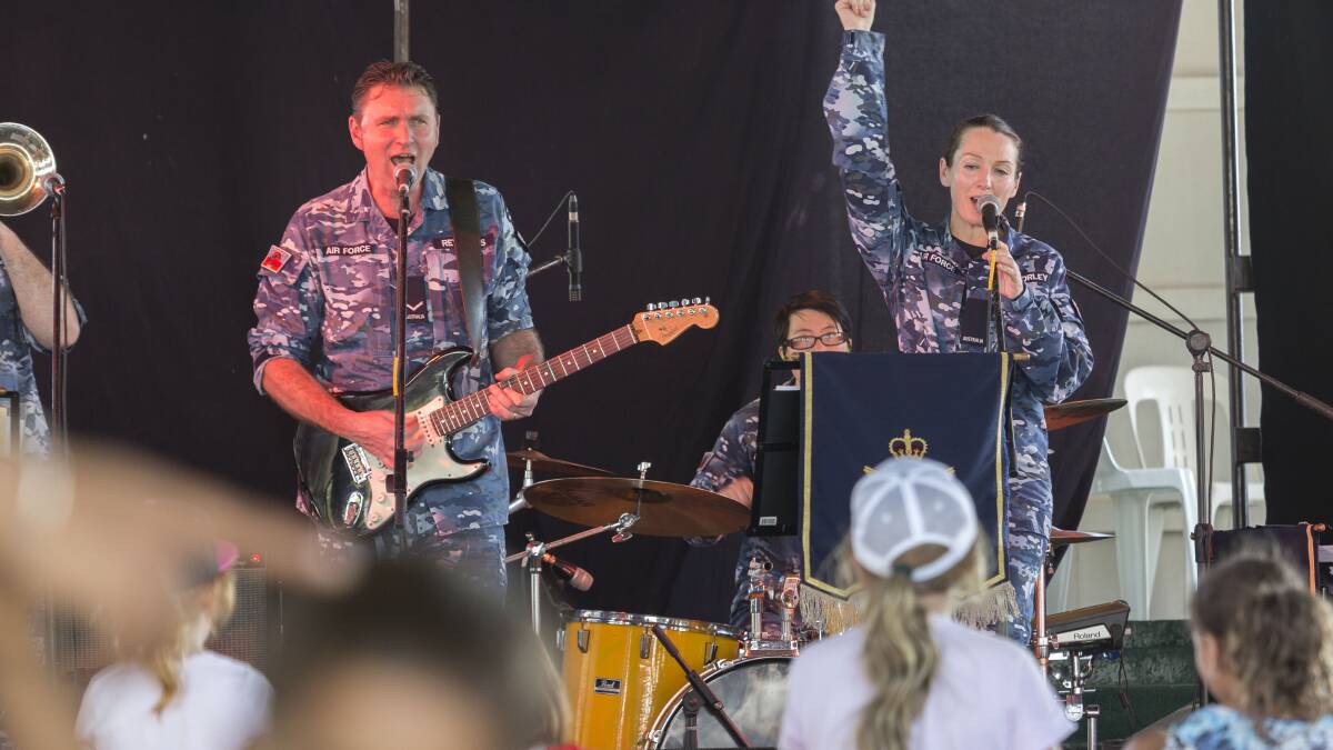 LAC Dave Reynolds and ACW Samantha Morley at the Royal Darwin Show during Exercise Pitch Black, July 2018. Picture: Defence Media.