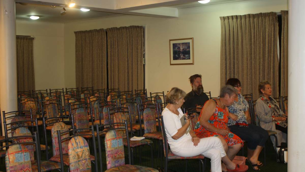 There was a small turnout to a meeting called by the ANU in Katherine in June last year.