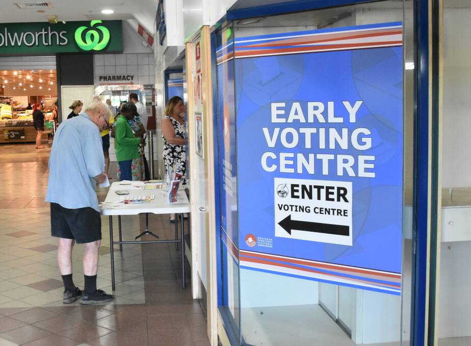 Katherine's early voting centre opened today.