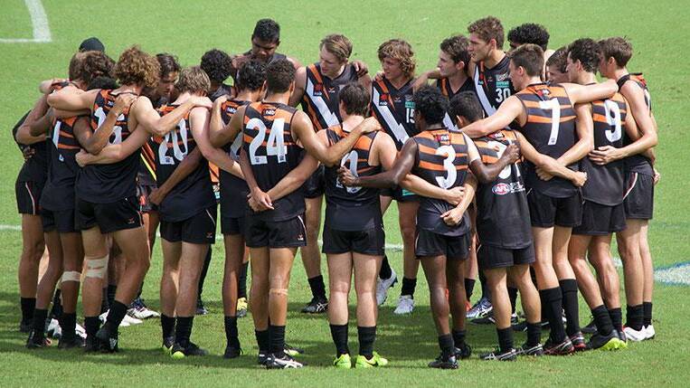 NT Thunder Academy Under 18s is the Territory’s representative team for male participants aged 17 and 18. Picture: AFL NT.