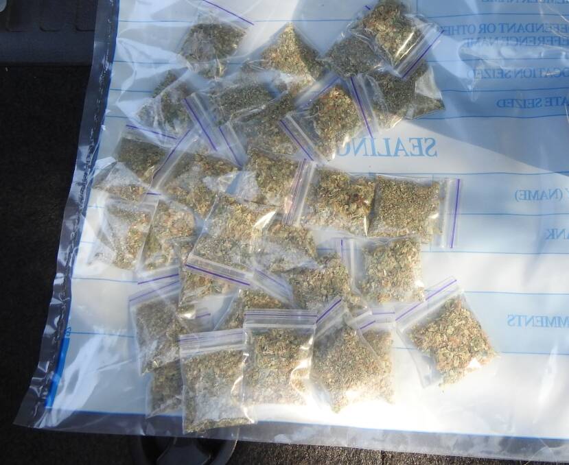 Police claim 56 grams of cannabis was found in deal bags inside the house.