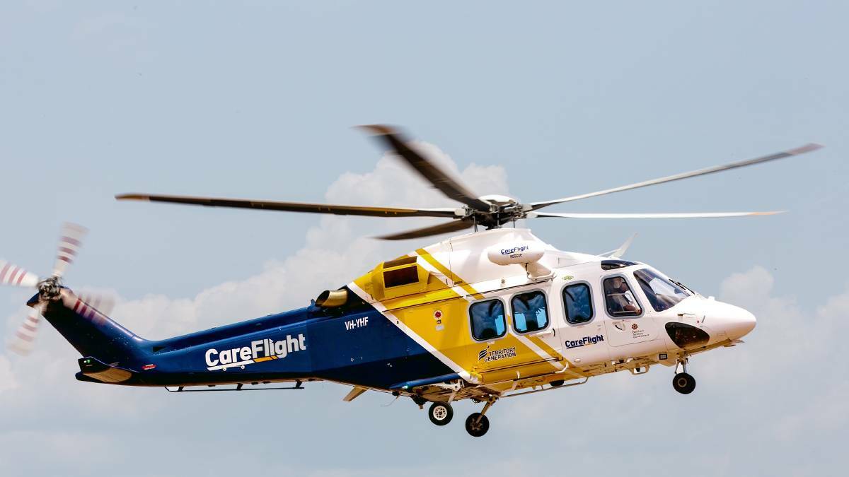 CareFlight has responded after three people were involved in a helicopter crash at Kakadu today. Picture: supplied.