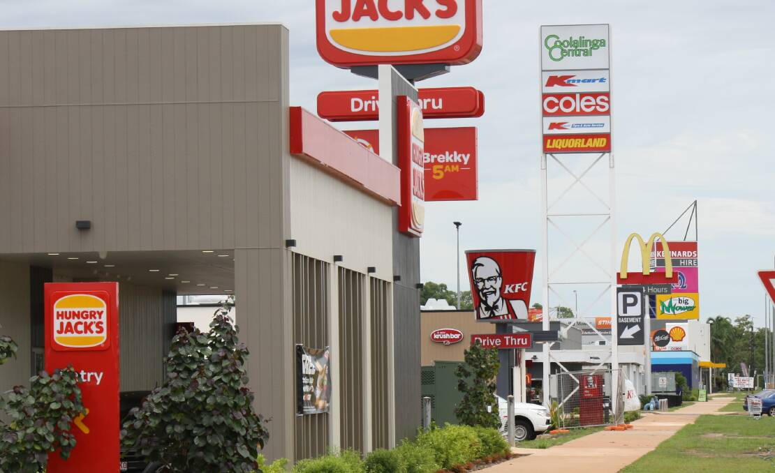 FAST FOOD: Four fast food franchises are now open as drive-throughs at Coolalinga, heading to Katherine.