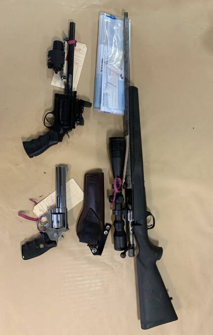 Police seized a collection of weapons today. Pictures: NT Police.