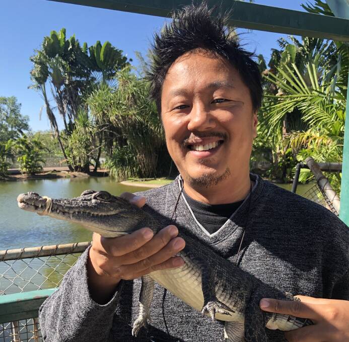 Lead researcher and Department of Environment and Natural Resources wildlife scientist Yusuke Fukuda has been tracking crocs.