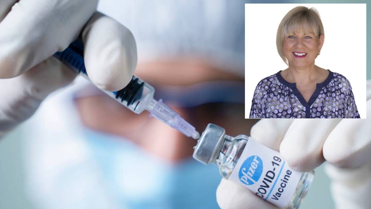 NOT GOOD ENOUGH: Katherine MLA Jo Hersey says difficulty booking in for the COVID-19 vaccine at Katherine's COVID clinic may pose as a deterrent. Photo: Supplied (insert), main (shutterstock)
