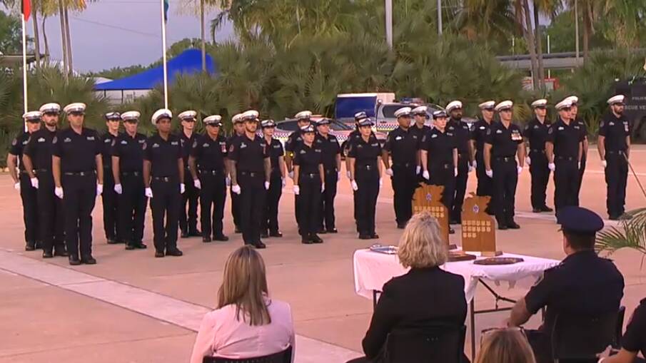 RECRUITS: Northern Territory Police welcomed 26 new constables into the police force on June 4. Photo: NT Police, Fire and Emergency Services Facebook page