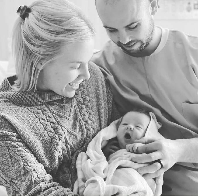 Ellen and Rob Coleman welcomed baby Wynter on Tuesday, July 20 at Mudgee Hospital. Photo: Supplied