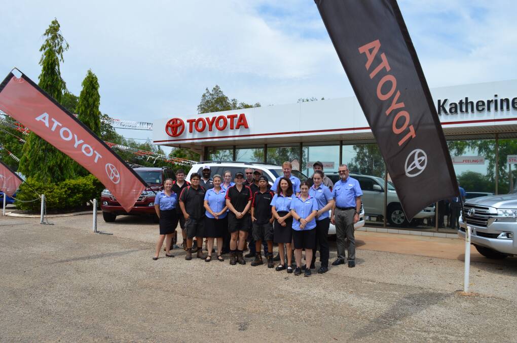 At home: The team at Katherine Toyota are all long term locals who live and breathe the lifestyle and engage with the clientele and community.