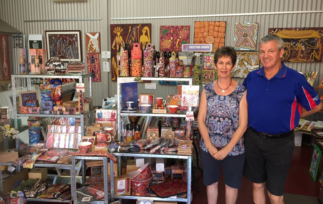 Creative couple: Cathy and Peter Farnden are the owners of Gallop Thru Time Framing and Gallery which has been operating for more than 25 years.