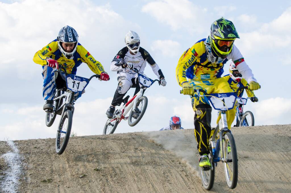 BMX series: See the pedals pushed at pace as the riders race around the track.
