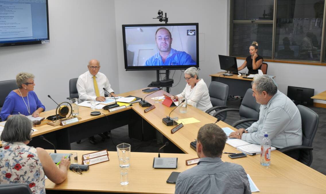Mr Zelley regularly attended council meetings remotely via video link. 