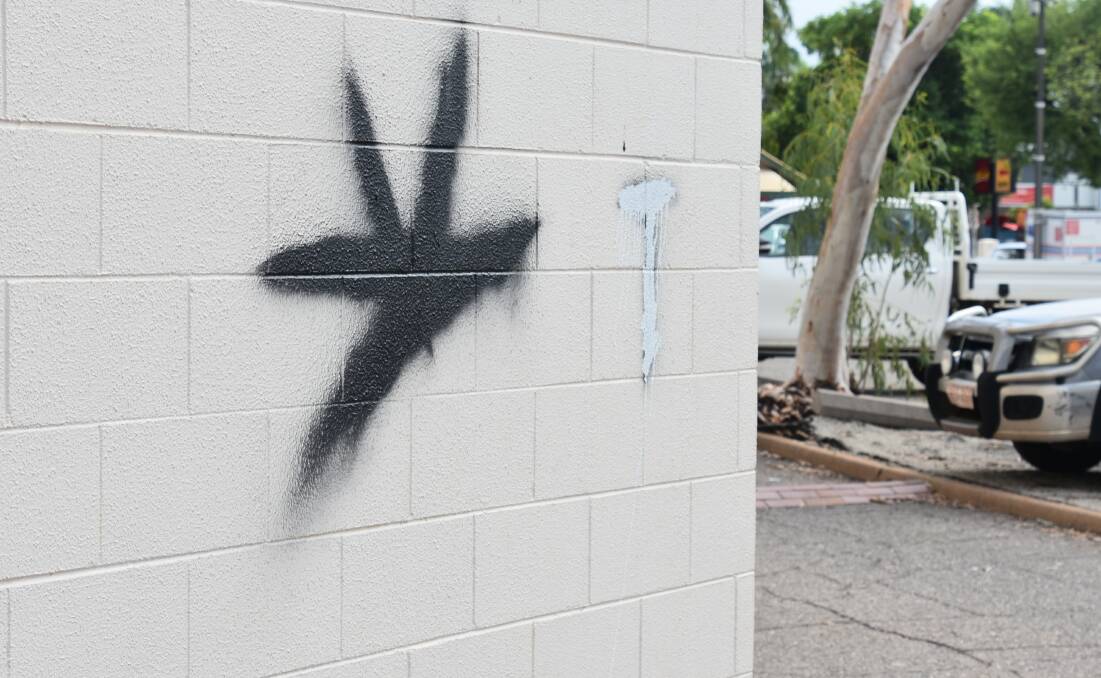 The discrete carpark behind the cinema is often a target for vandals. Picture: Tom Robinson. 