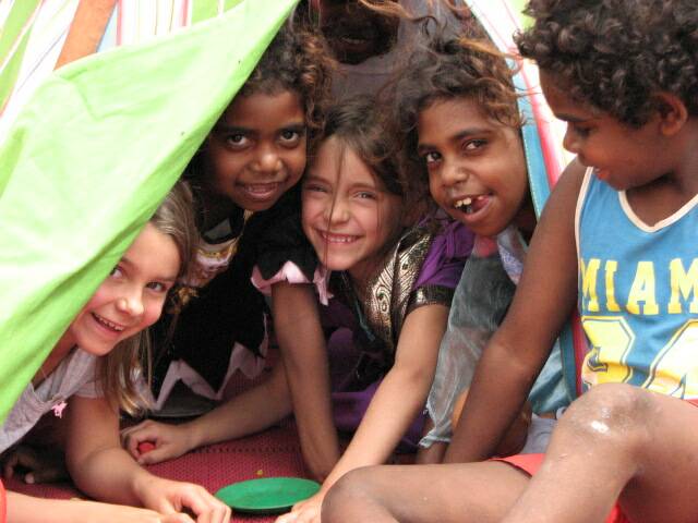 KICS travel to remote communities and stations to host playgroups and parent support sessions. Picture: Supplied. 
