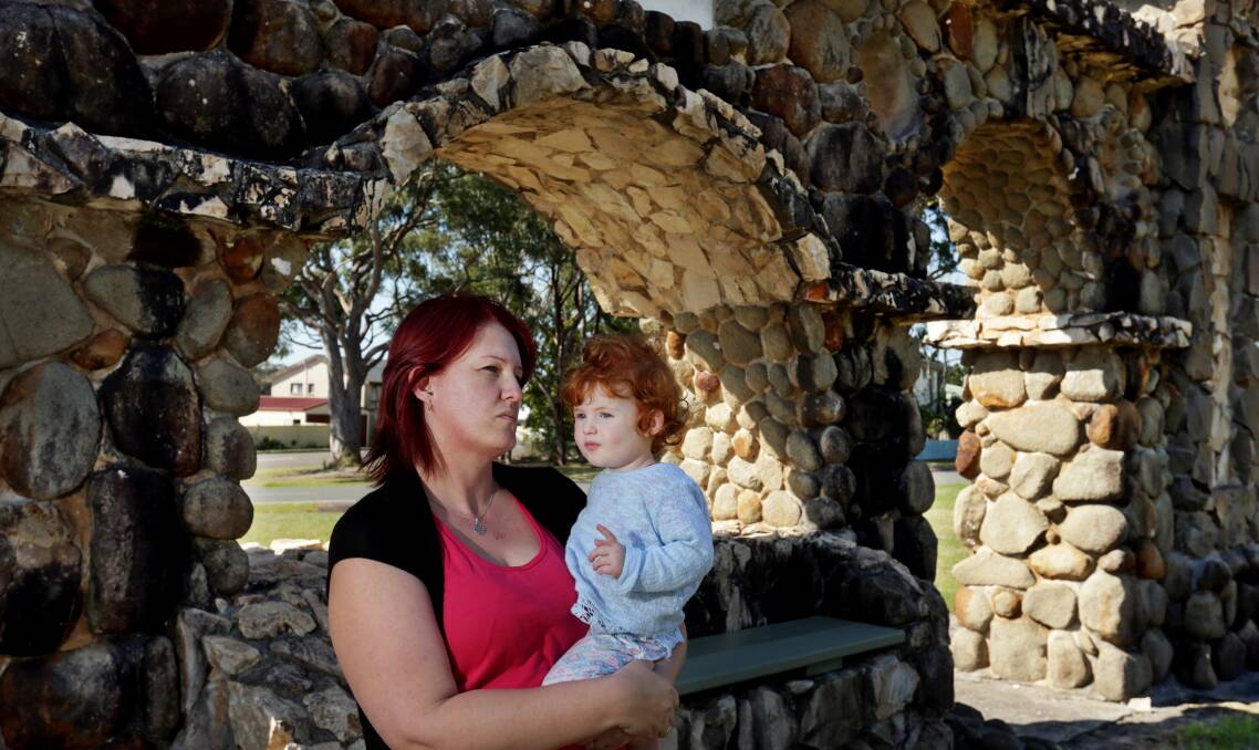 HEARTBROKEN: Angela Gill of Tanilba Bay says the milestones reached by her son Liam and daughter Amber, above, are constant reminders of the child she lost while living in the Williamtown red zone in 2007. Picture: Simone De Peak 