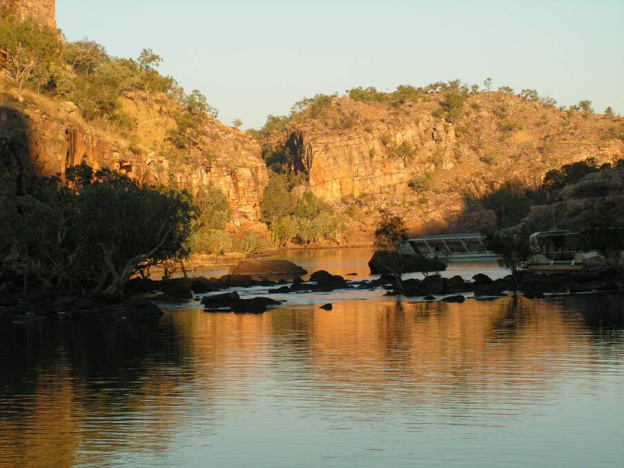 Breakfast cruise at Katherine Gorge. Picture: Neville May. 